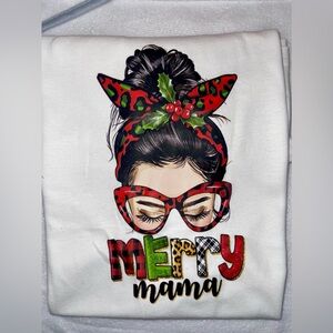 Merry Mama Christmas T-shirt S